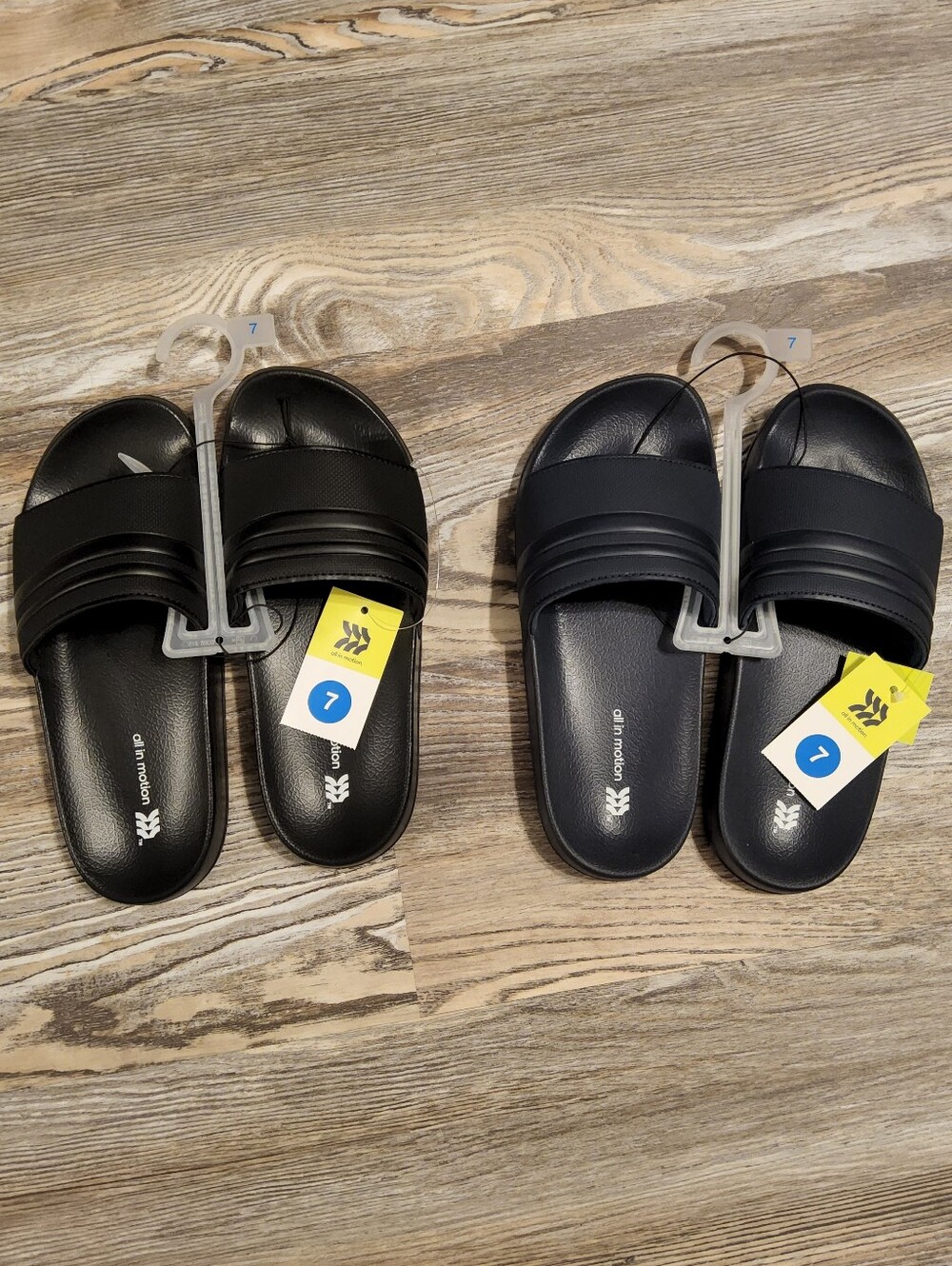 (2) all in motion UNISEX Slides